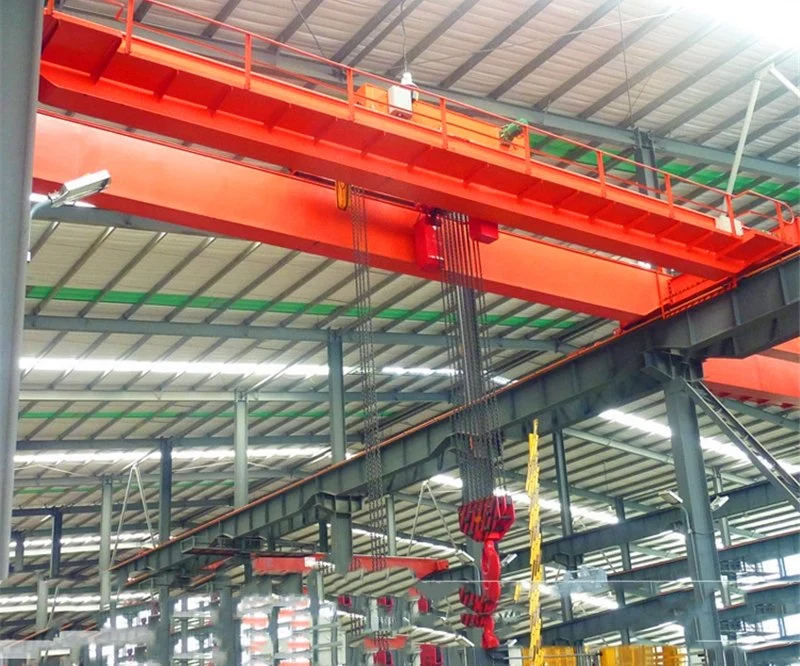 Fem Standard 5t 10t 20t 50t Wireless Remote Control Heavy Dutry Industrial Double Girder Trolley Hook Overhead Crane